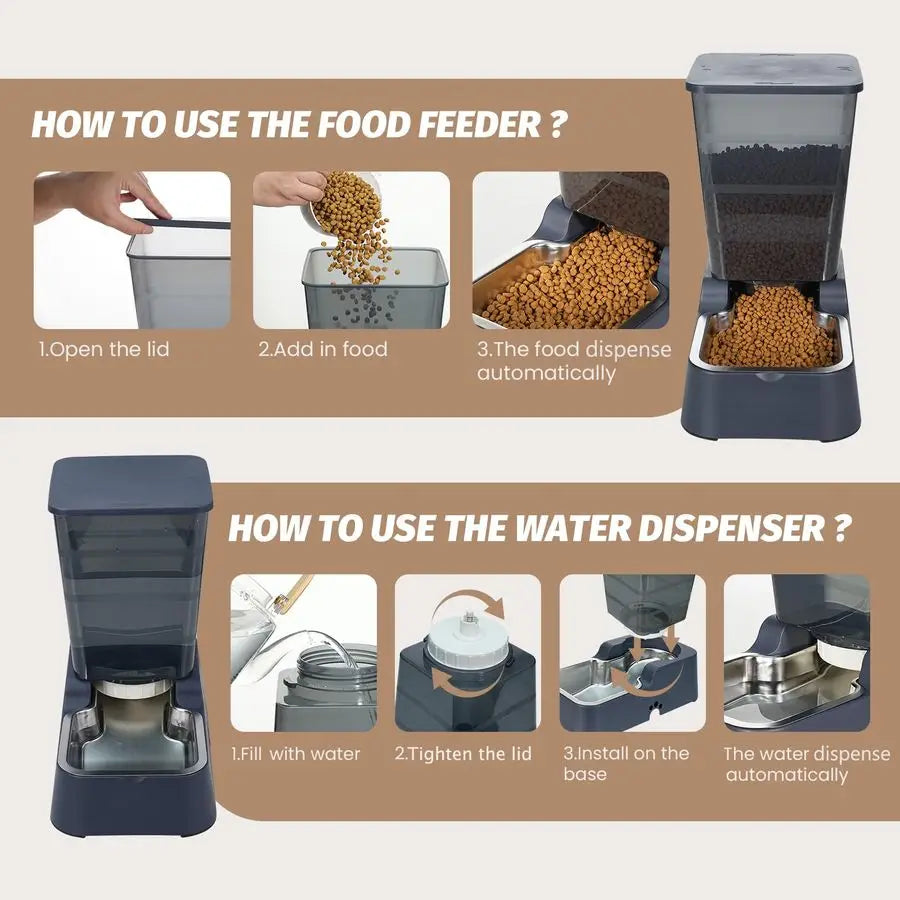 Automatic  1.4Gal Pet Waterer, Automatic Dog Water Dispenser