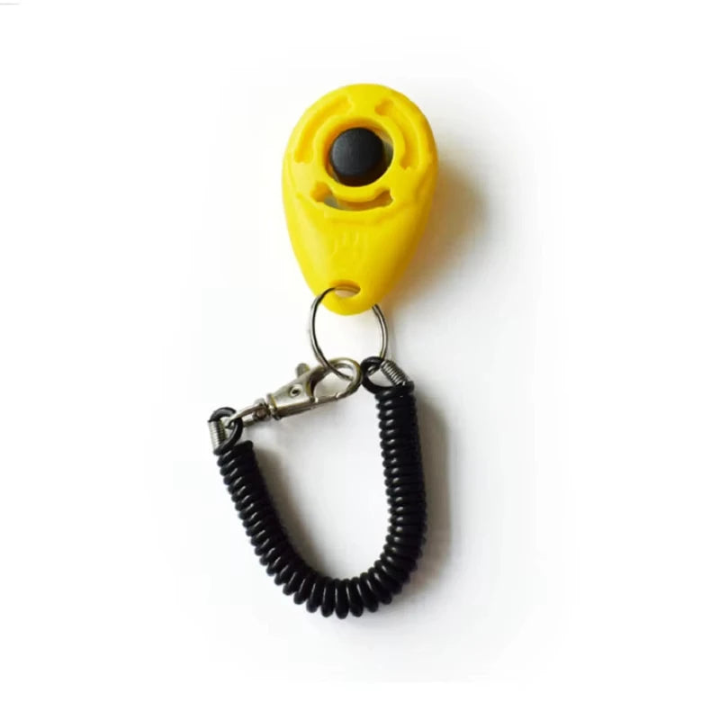Dog Training Clicker Aid Adjustable WristStrap Sound.