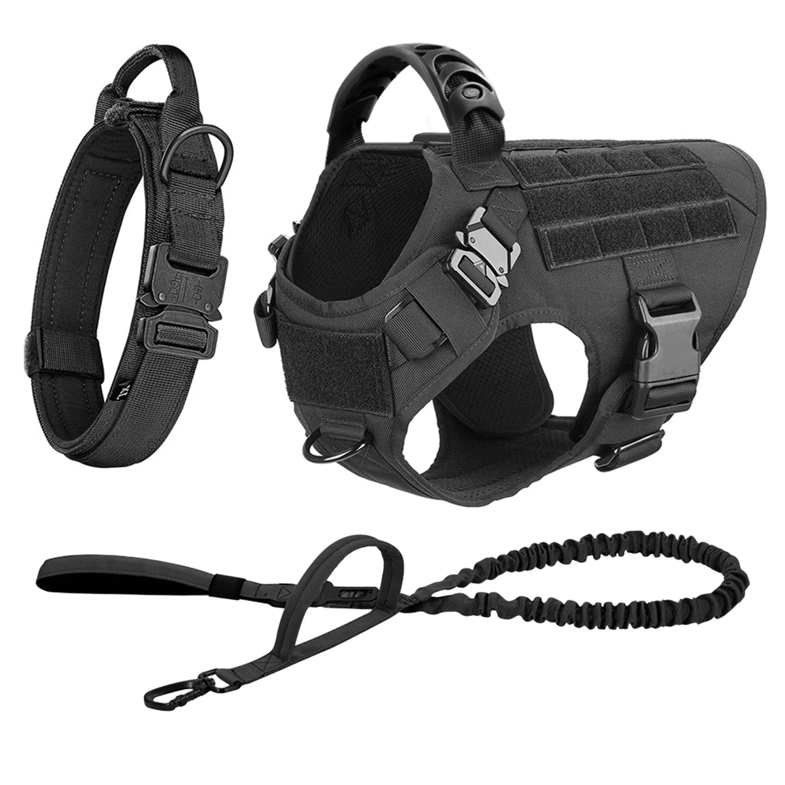 Large Dog Harness And Leash Set Pet German Shepherd Malinois