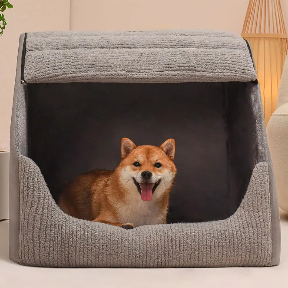 Extra Large Dog Bed House with 30D Memory Sponge,