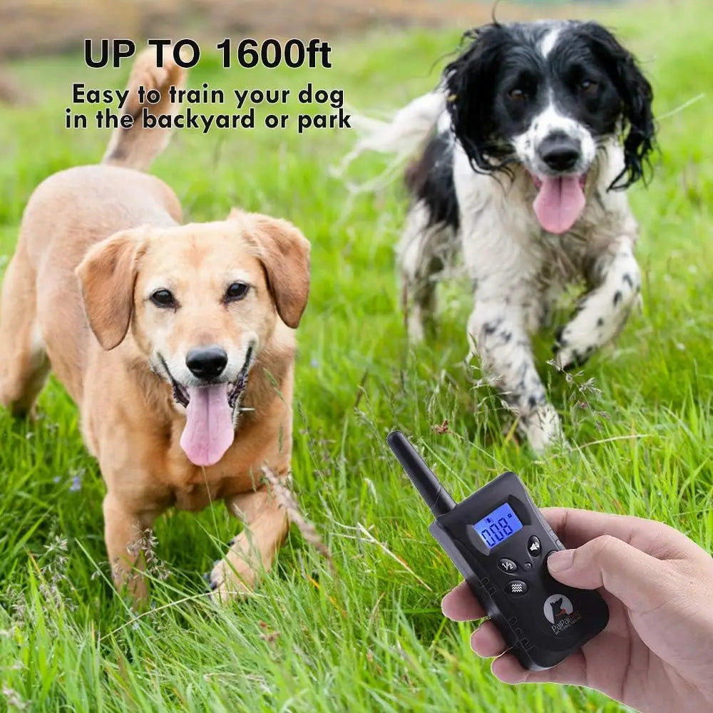 No Shock Dog Training Collar with Remote,1600ft Rechargeable Vibration Collar.