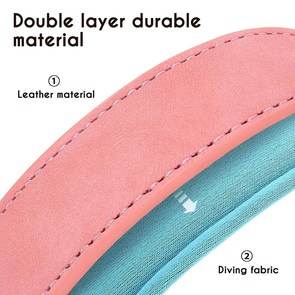 Leather Dog Collar Leash And Collar With Free Engraved Nameplate