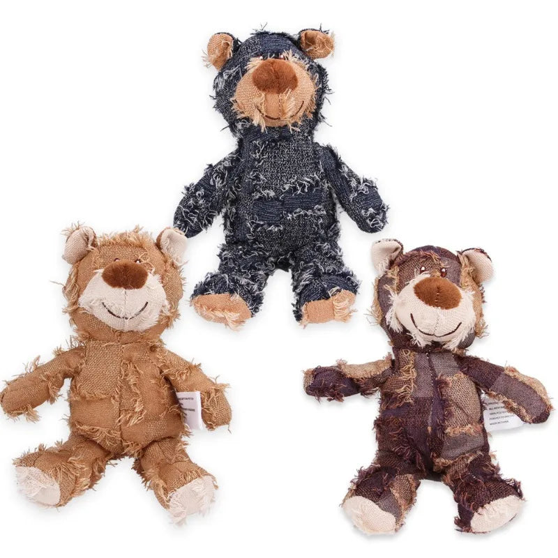 Pet Teddy Bear Soundmaking Toy Plush Interactive Dog Toys