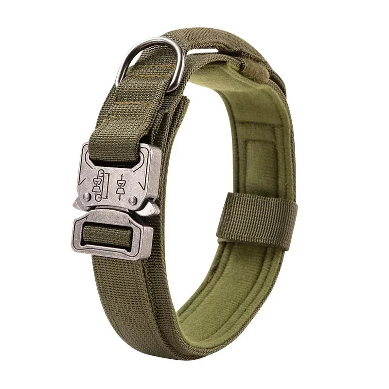 Outdoor Sports Style Tactical Dog Collar For Medium To Large Dogs