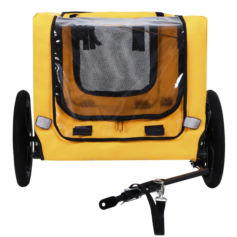 Pet Bike Trailer Dog Cart for Bicycle Easy Folding Frame Quick Release