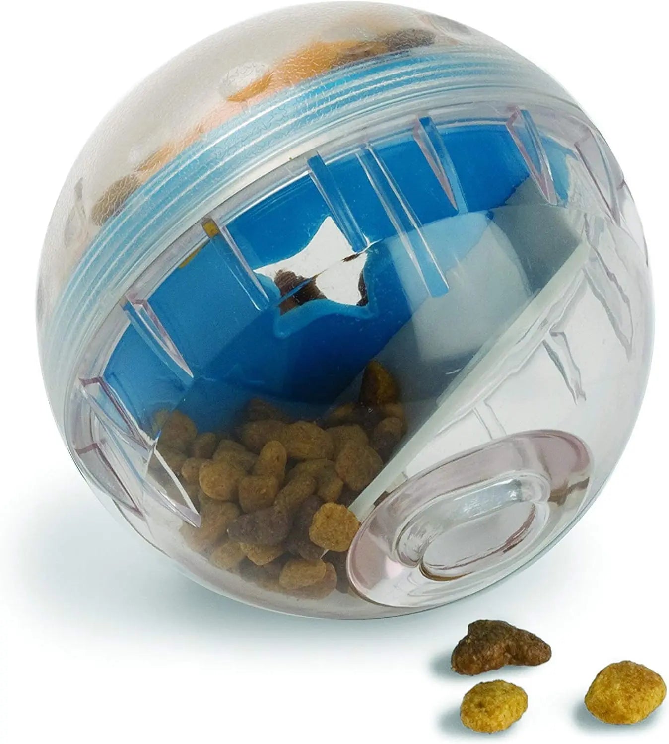 4" IQ Treat Ball Dog Toy, Interactive Food Dispenser.