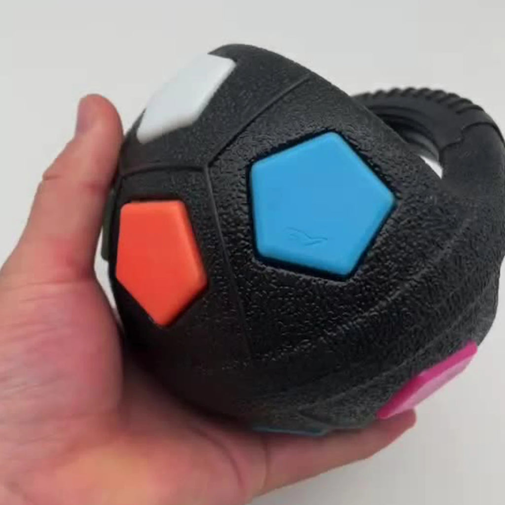 Dog Calming Ball with Handle Pet Dog Football Shape Toy.