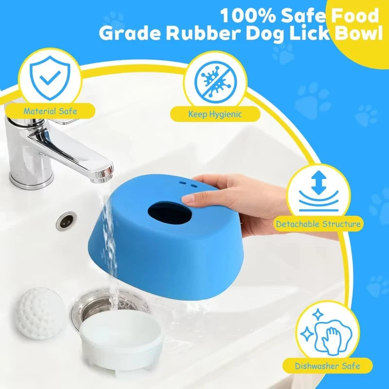 Liquid Slow Dog Bowls  Anti-slip Ball-shaped