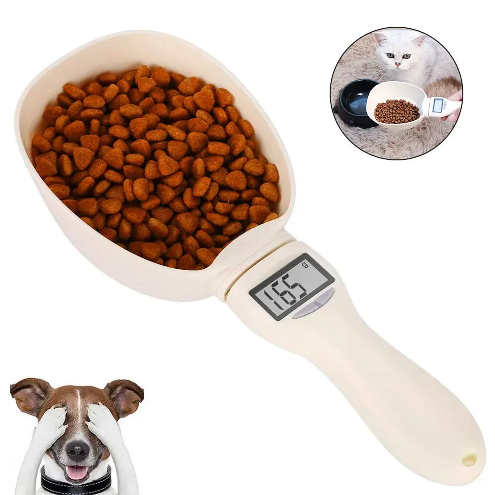 Pet Food Measuring Scoop Electronic Dog-Cat Food Measuring Cup