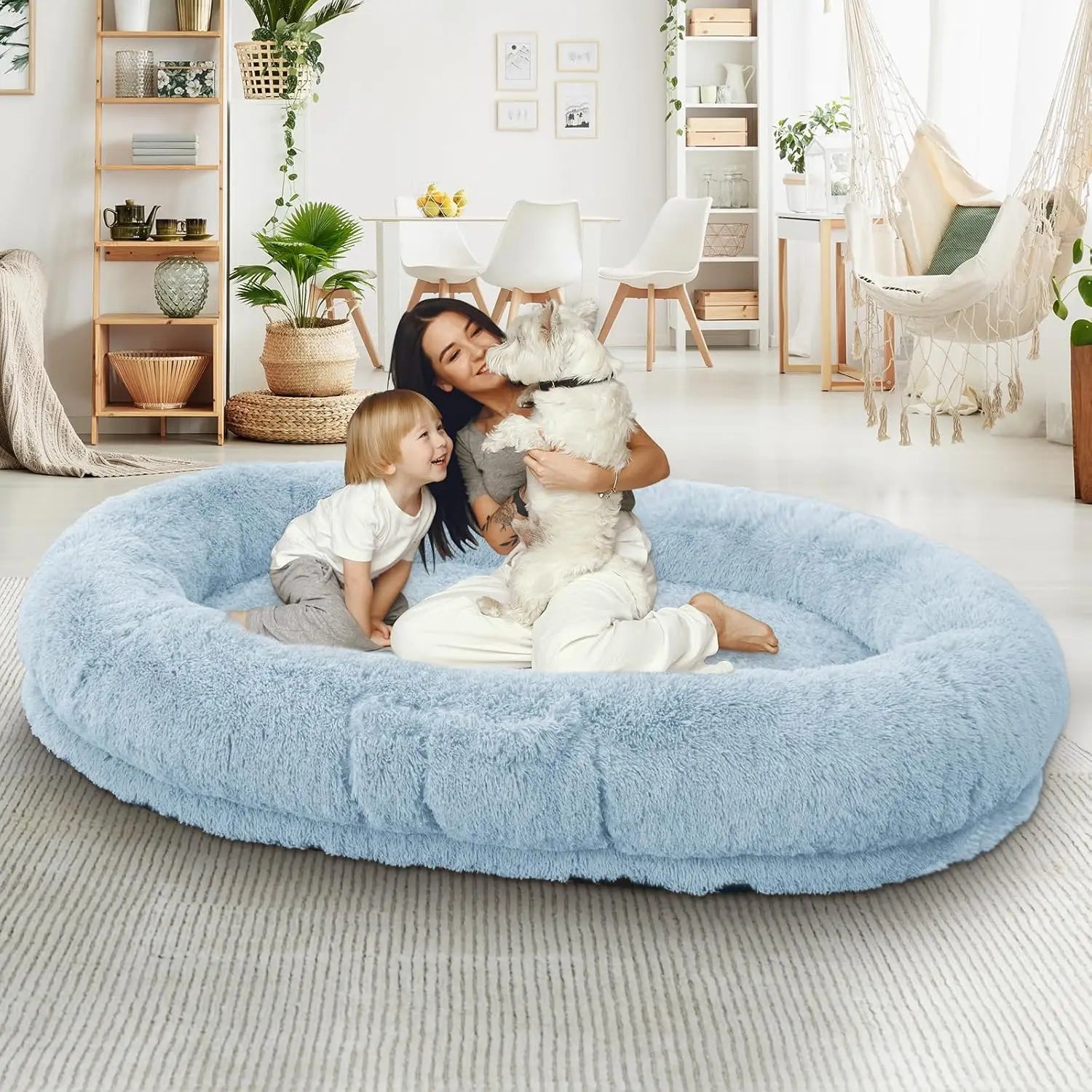 Human & Dog Bed Fits People & Pets, Washable.