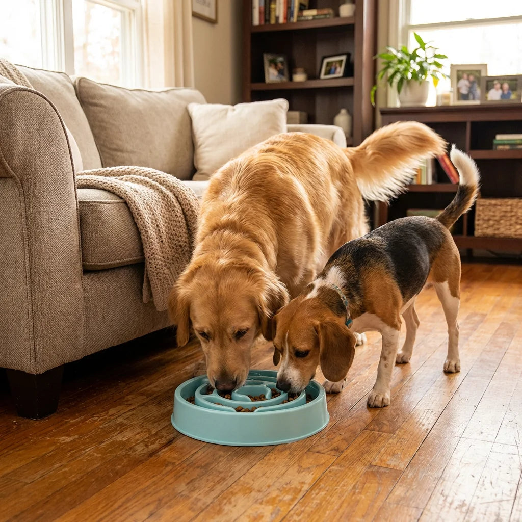 Healthy Eating Slow Feeder Pet Bowl - Non-Slip Maze Design
