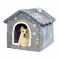 Foldable Soft Kennel Bed Warm Puppy Cave with Cushion