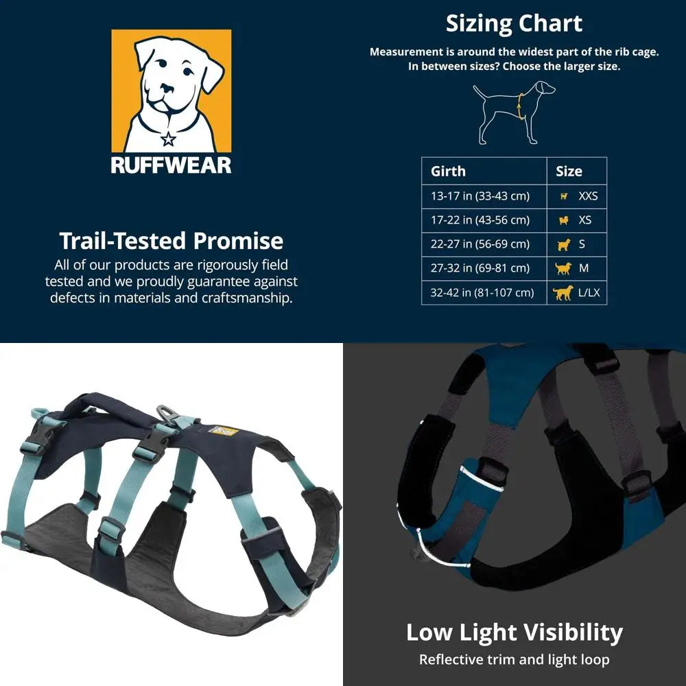 Reflective Lightweight Dog Harness for No-Pull Hiking & Running,