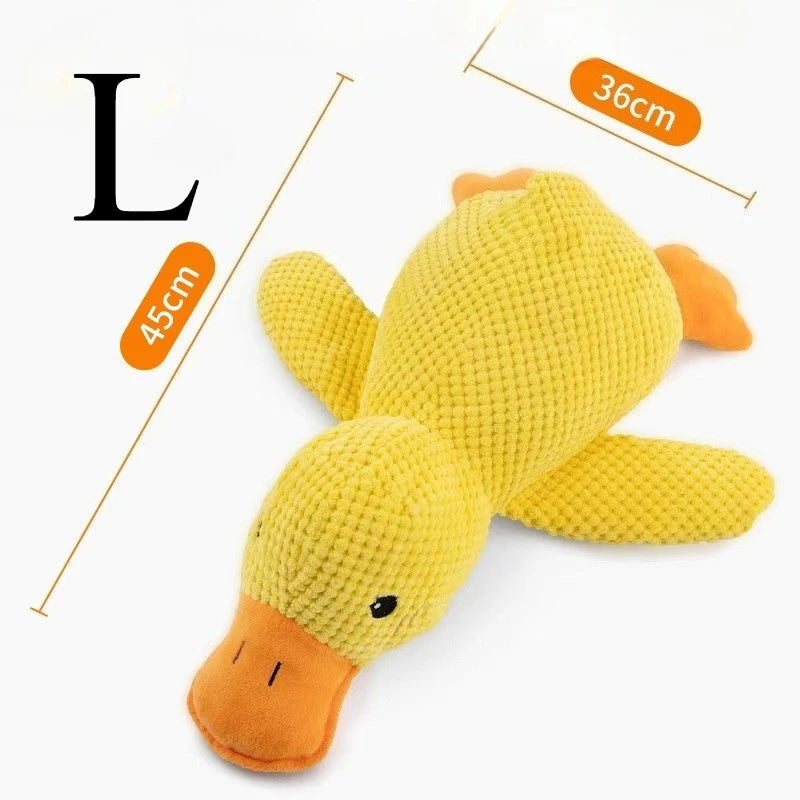 Plush Companion Sleeping Duck Dog Toys for Small Large Dogs