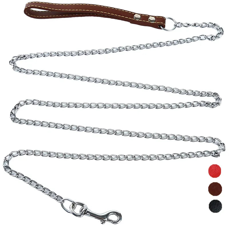Durable Anti-Bite Metal Dog Chain Lead For Small Medium Large Dog