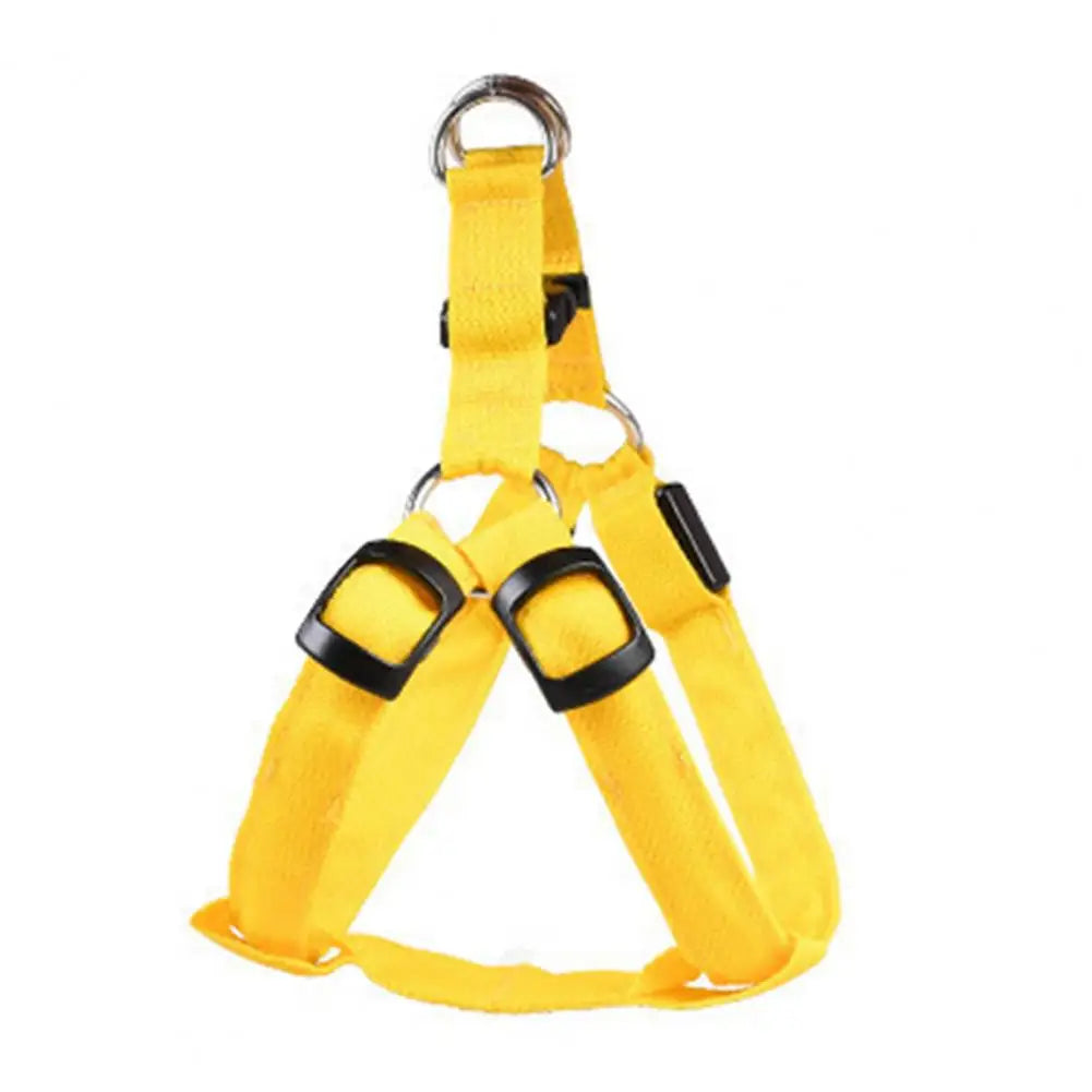 Adjustable LED Pet Harness USB Rechargeable Light Up Dog Harness