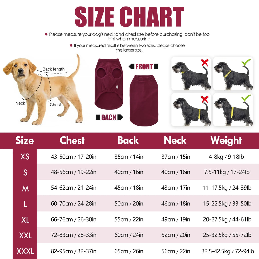 Fleece Dog Sweater,Stretchy Pullover Soft Dog Jacket,Lightweight