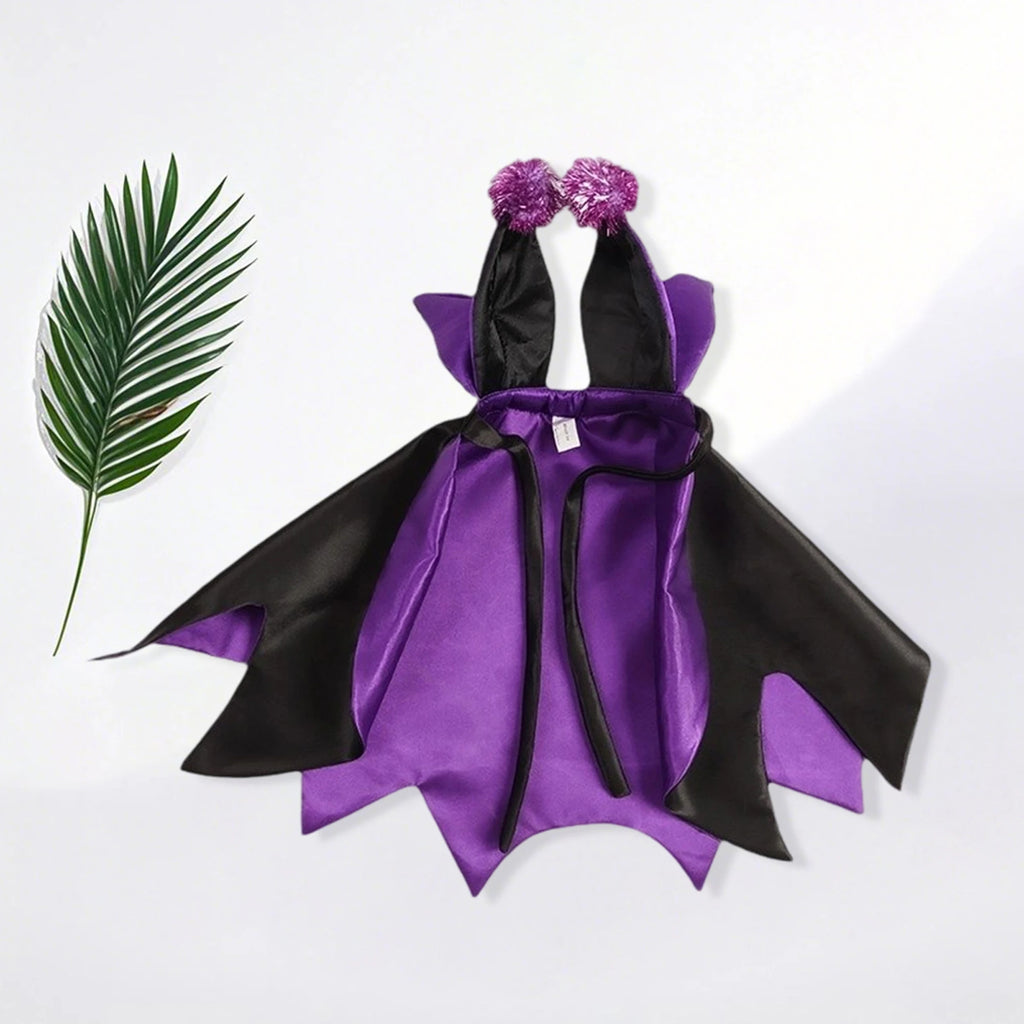 Halloween Pet Costume Set Funny Devil Cosplay Outfit with Cape
