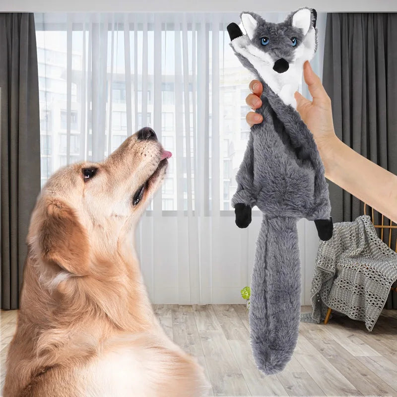 Soft Plush Pet Dog Chew Bite Resistant Squeaker