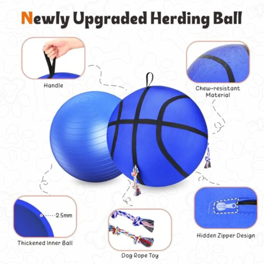 25" Herding Ball for Dogs  Dog Training Toy.
