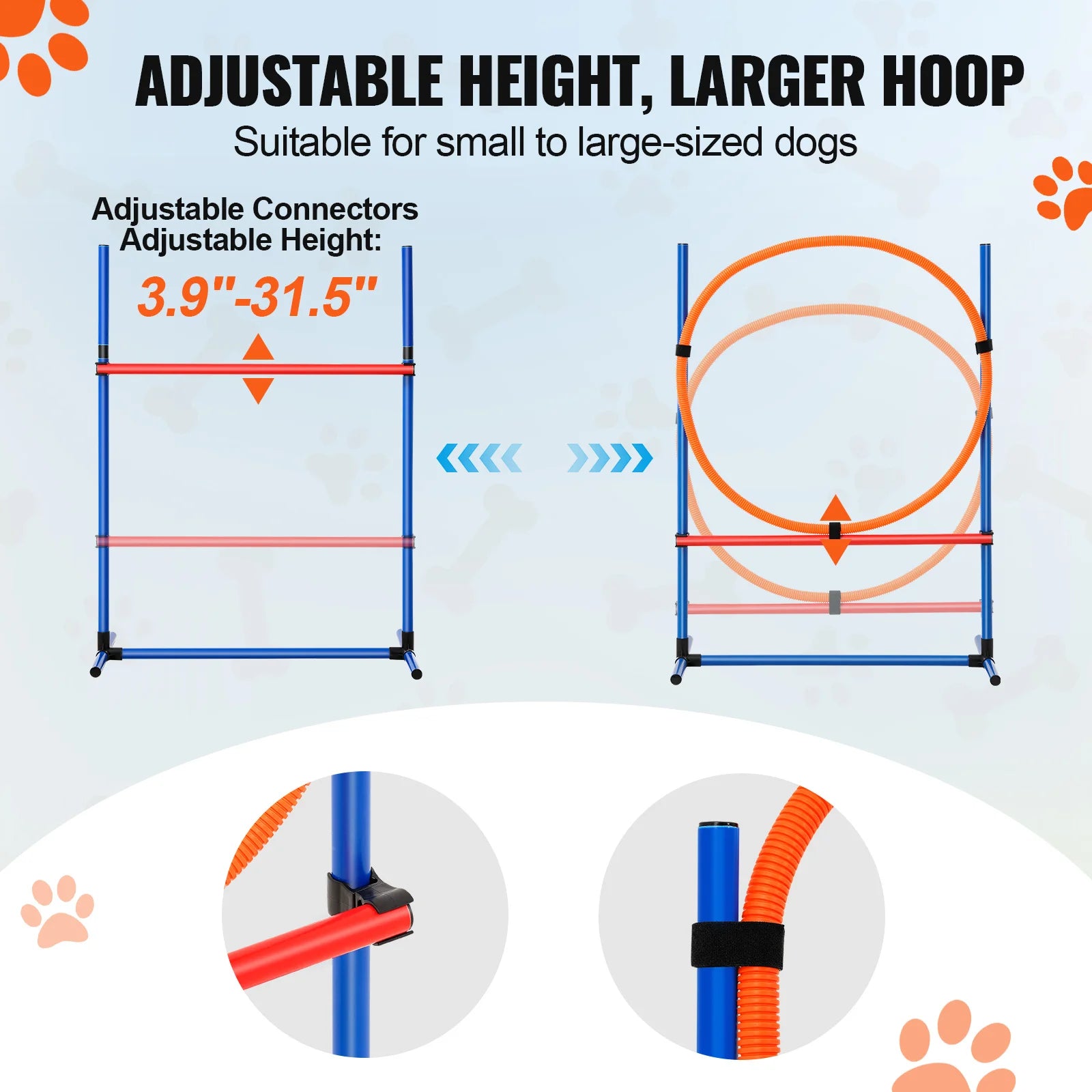 Dog Agility Training Equipment 4 PCS/5 PCS/7 PCS Set