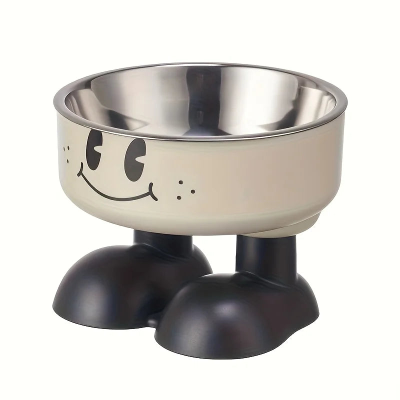 Elevated Dog Cat Bowl Stainless steel Food Water Bowls Raised No Spill