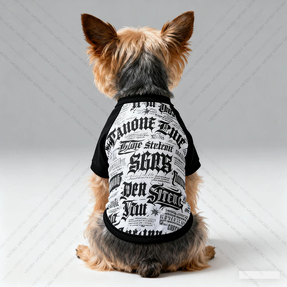 Dog T-Shirts Vest Fashion Trend Design Fresh And Cute