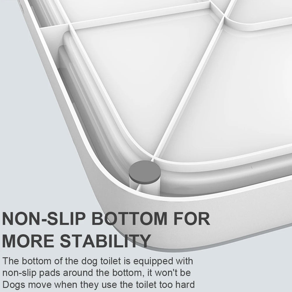 Portable Dog Potty Tray with Pee Wall.