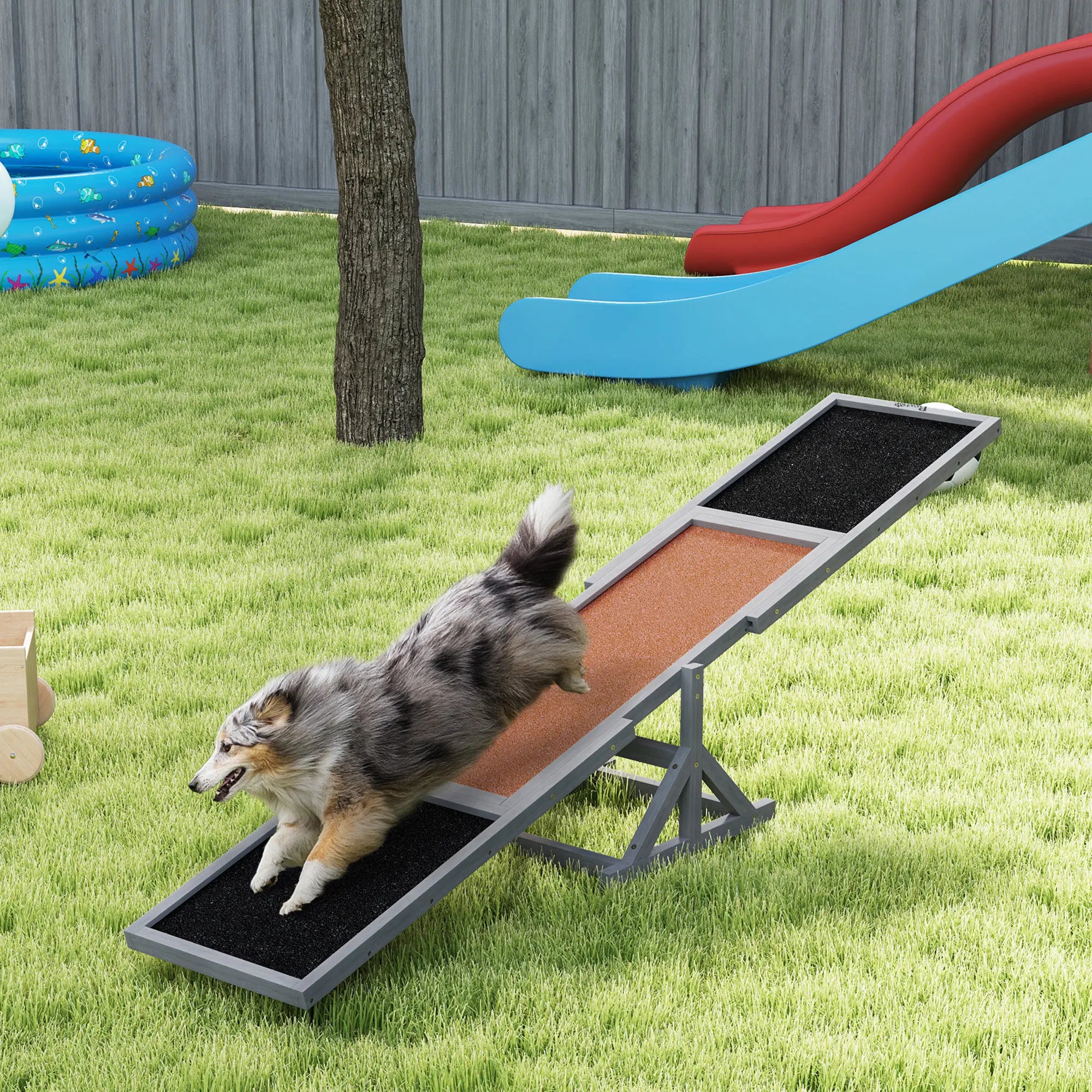 Dog Agility Seesaw Teeter Board for Training Pets Up To 88 Lbs.