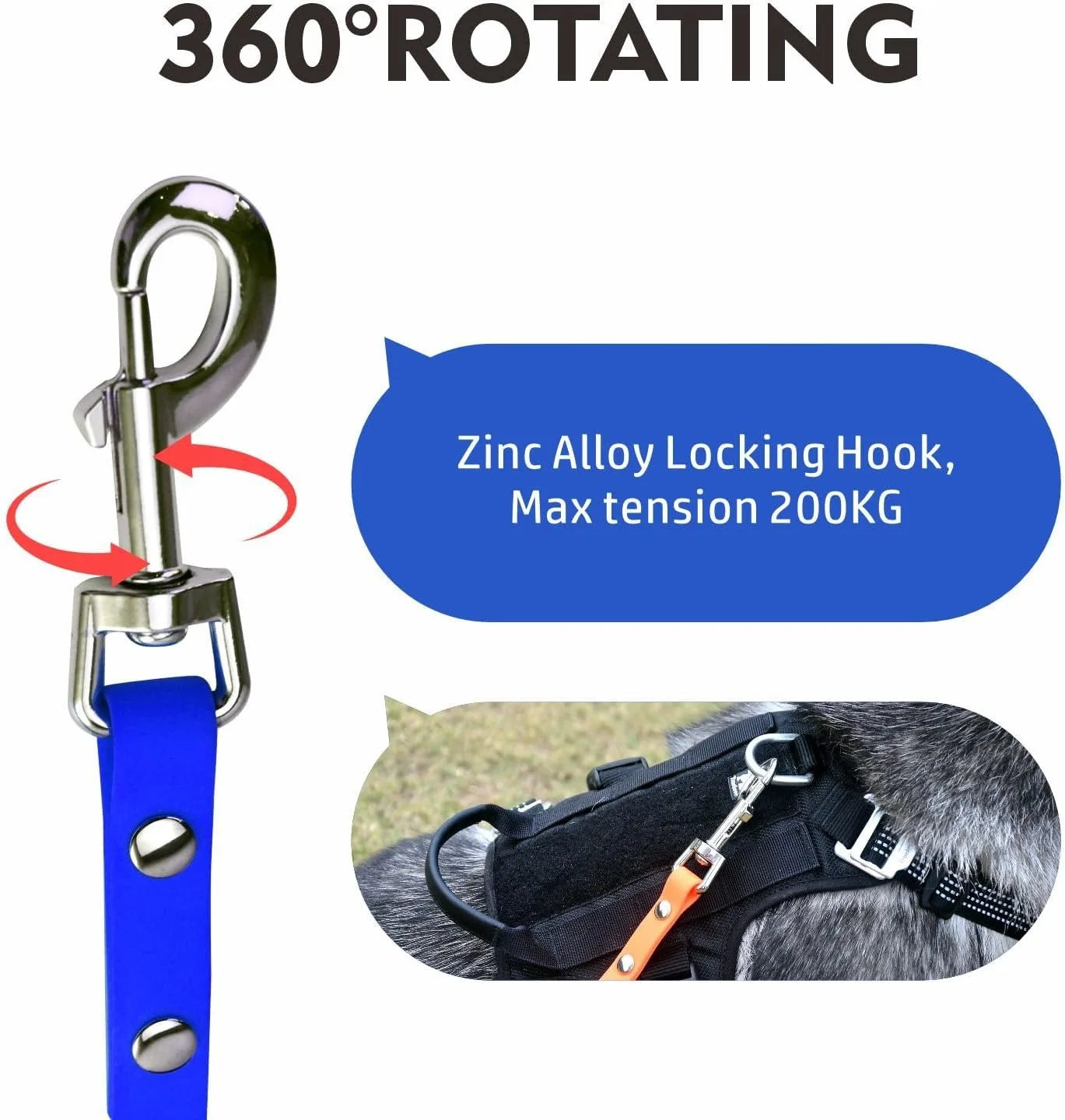 Waterproof Dog Leash Long Pvc Pet Leashes Easy To Clean