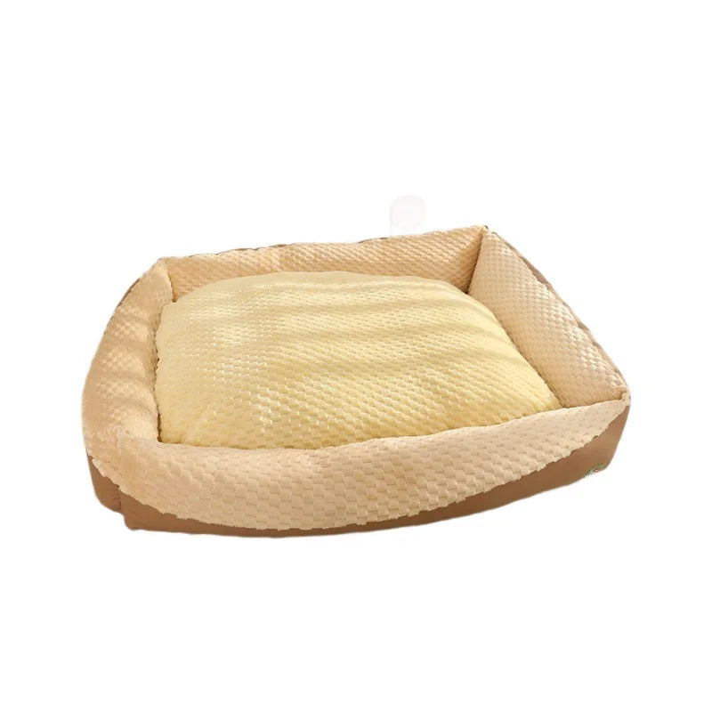 Comfortable and Soft Rectangular Pet Bed, Suitable for Various Breeds, Removable and Machine Washable, with Thick Padding, Suitable for All Seasons, Suitable for Small to Large Dogs, Dog Bed