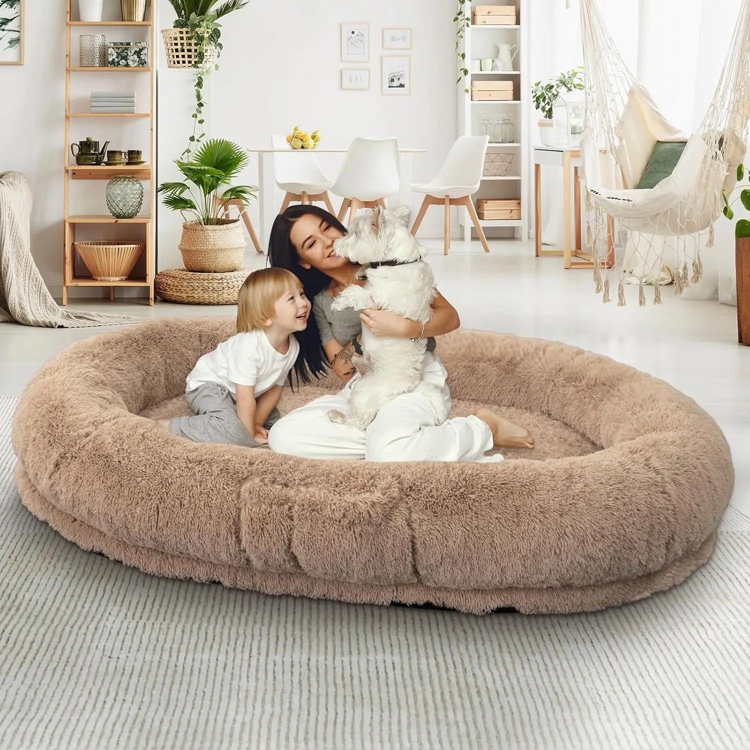 Human & Dog Bed Fits People & Pets, Washable.