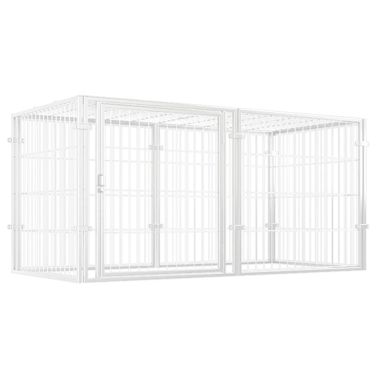 48 Inch Kennel Cage Easy Assemble Heavy Duty Wire Dog Crates with Door