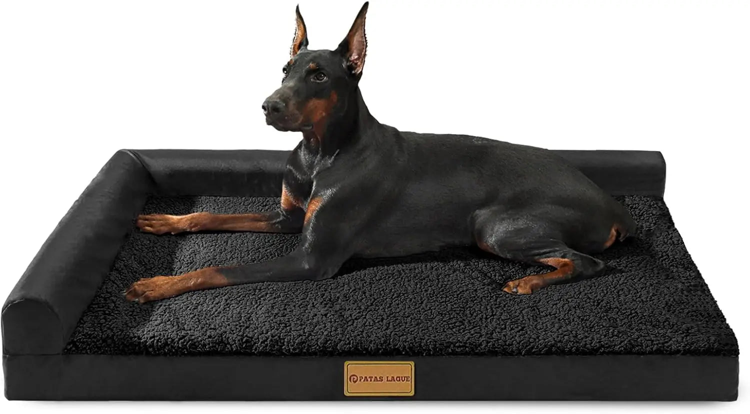 Extra Large Orthopedic Dog Bed 48x30 Inches, Waterproof Bolster Pet Sofa