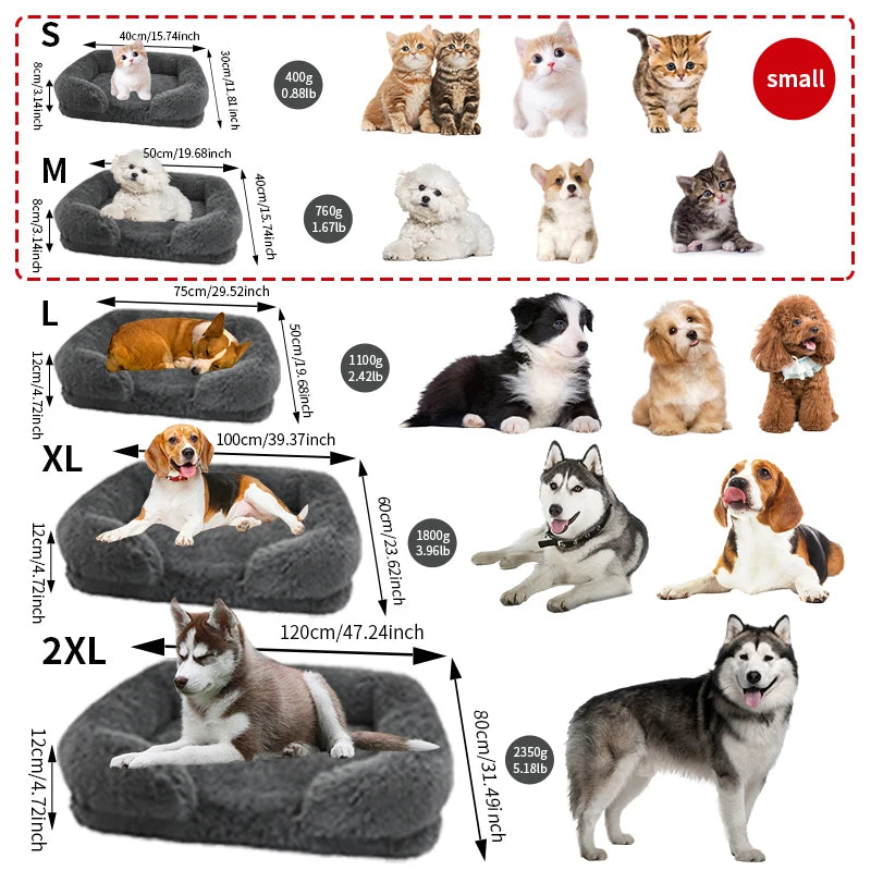 Thickened orthopedic dog bed for large dogs.