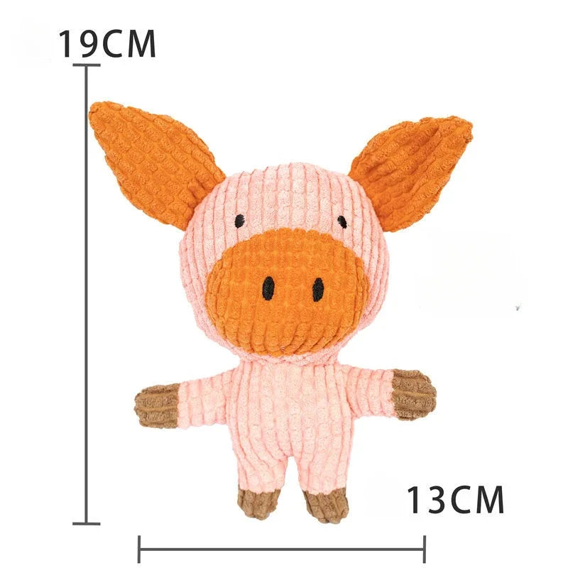Plush Companion Sleeping Duck Dog Toys for Small Large Dogs