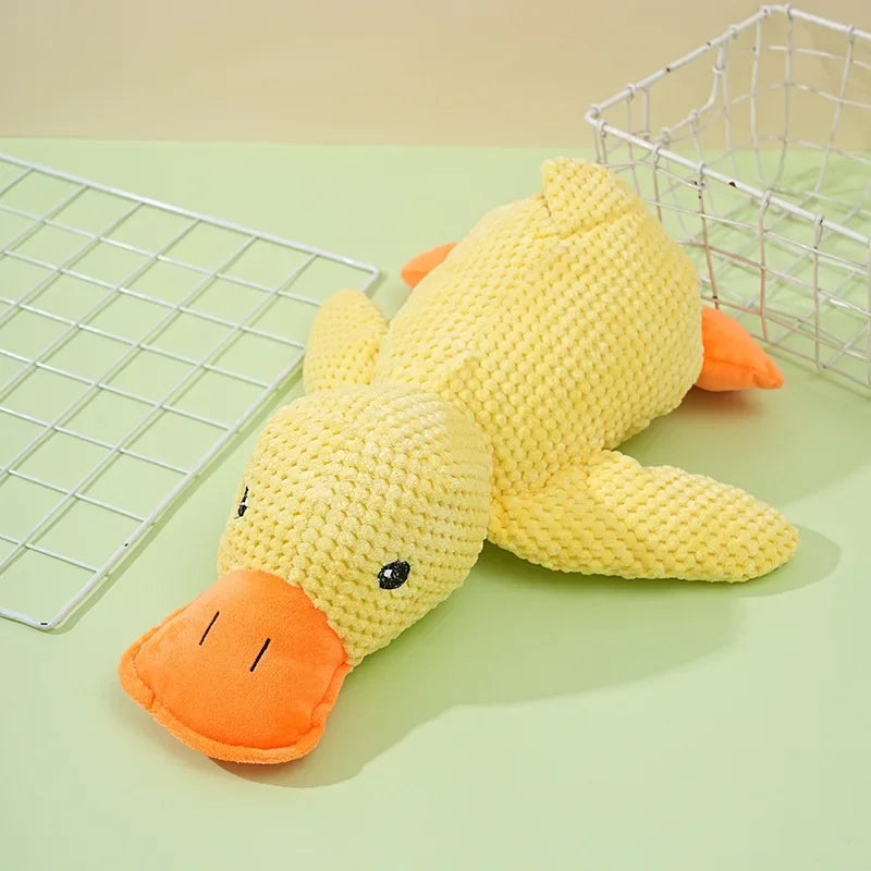 Plush Companion Sleeping Duck Dog Toys for Small Large Dogs