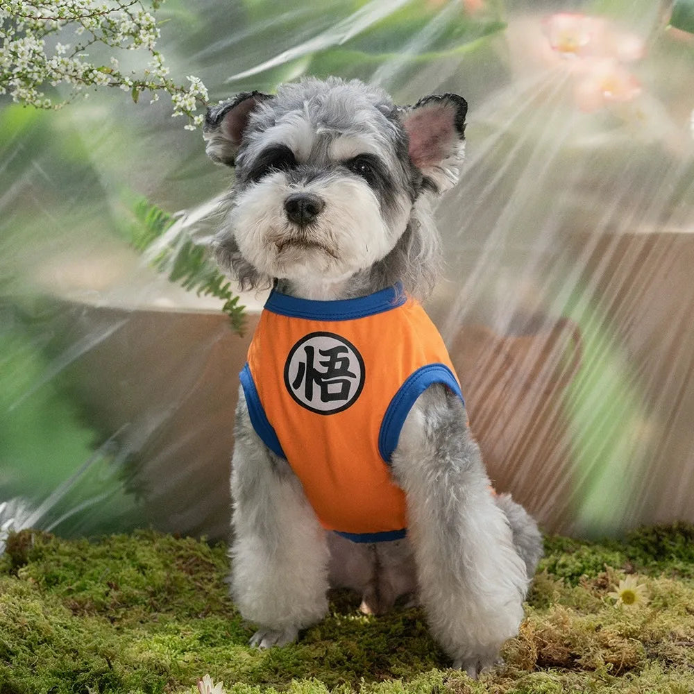 New Goku Pet Vest Cat Dog Summer Teddy