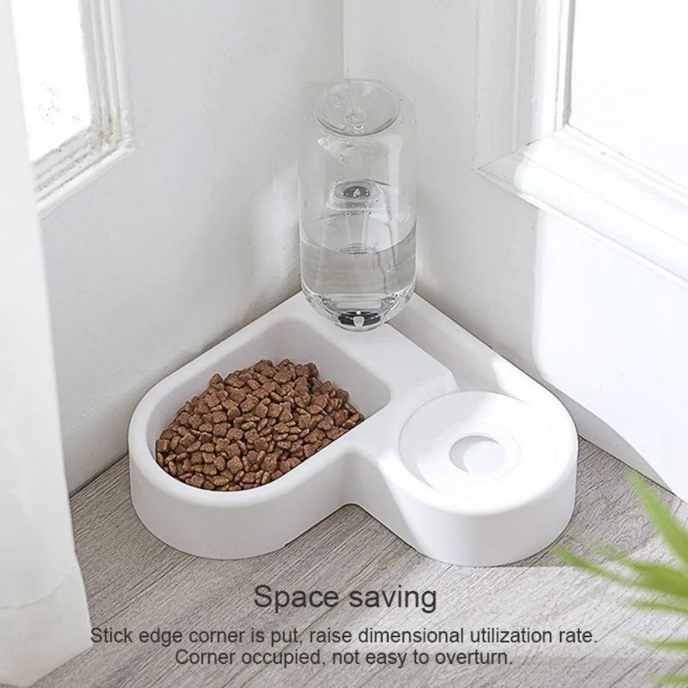 Automatic Pet Feeder & Water Bowl 500ml, Portable