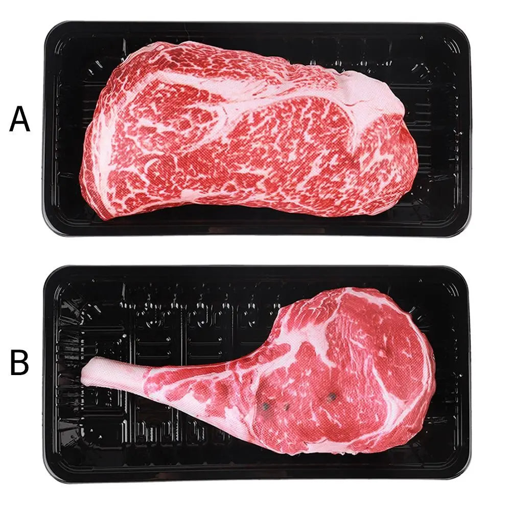 Simulation Squeaky Bone Dog Toys Steak Bite-Resistant Clean Dog Chew