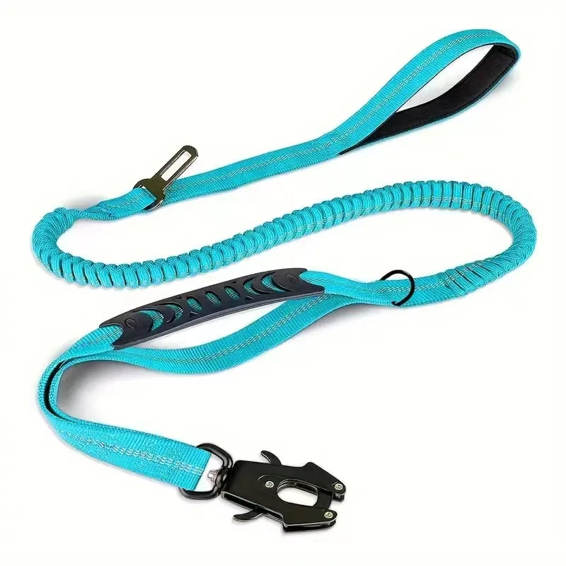Tactical Shock Absorbing Bungee Dog Leash, 4-6FT
