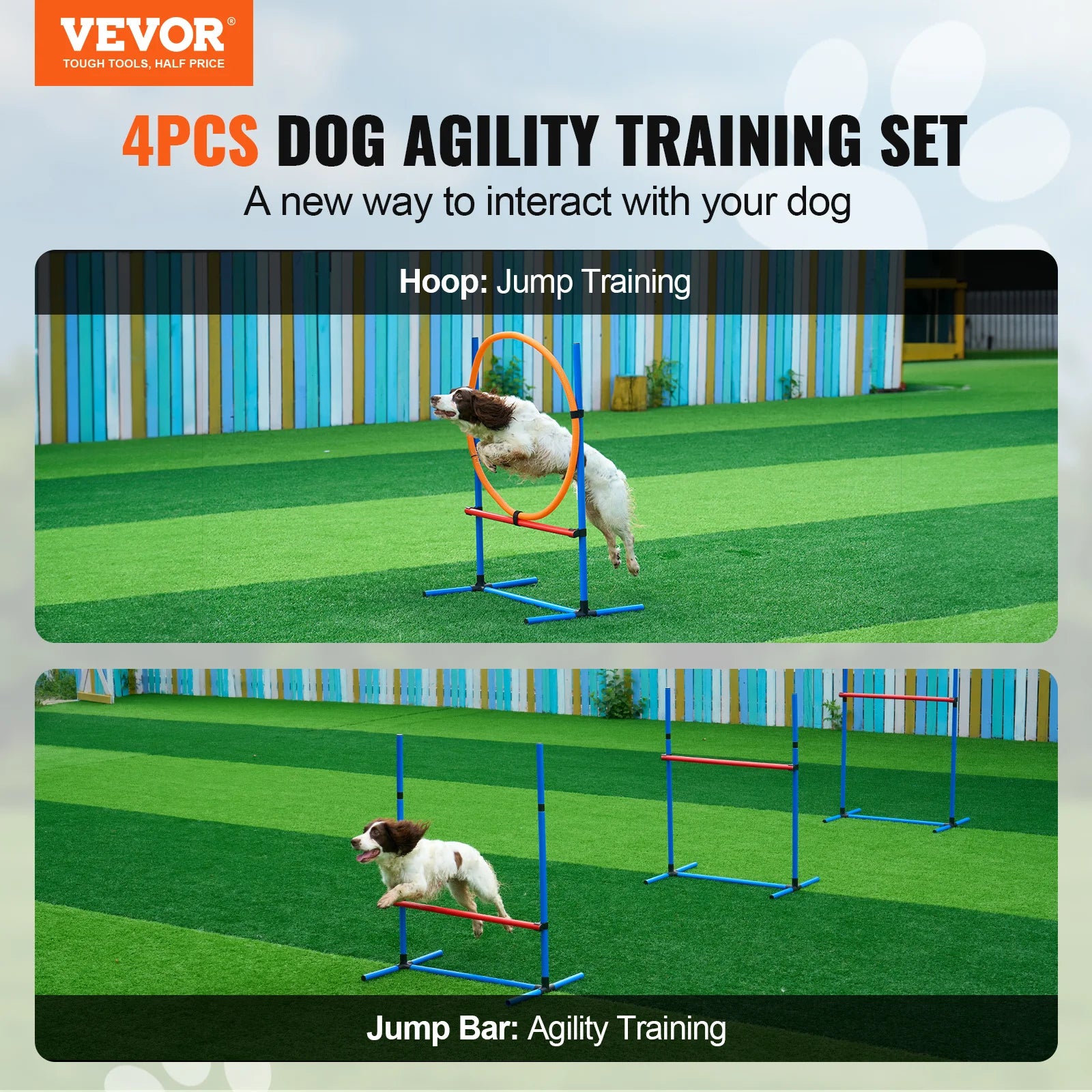 Dog Agility Training Equipment 4 PCS/5 PCS/7 PCS Set