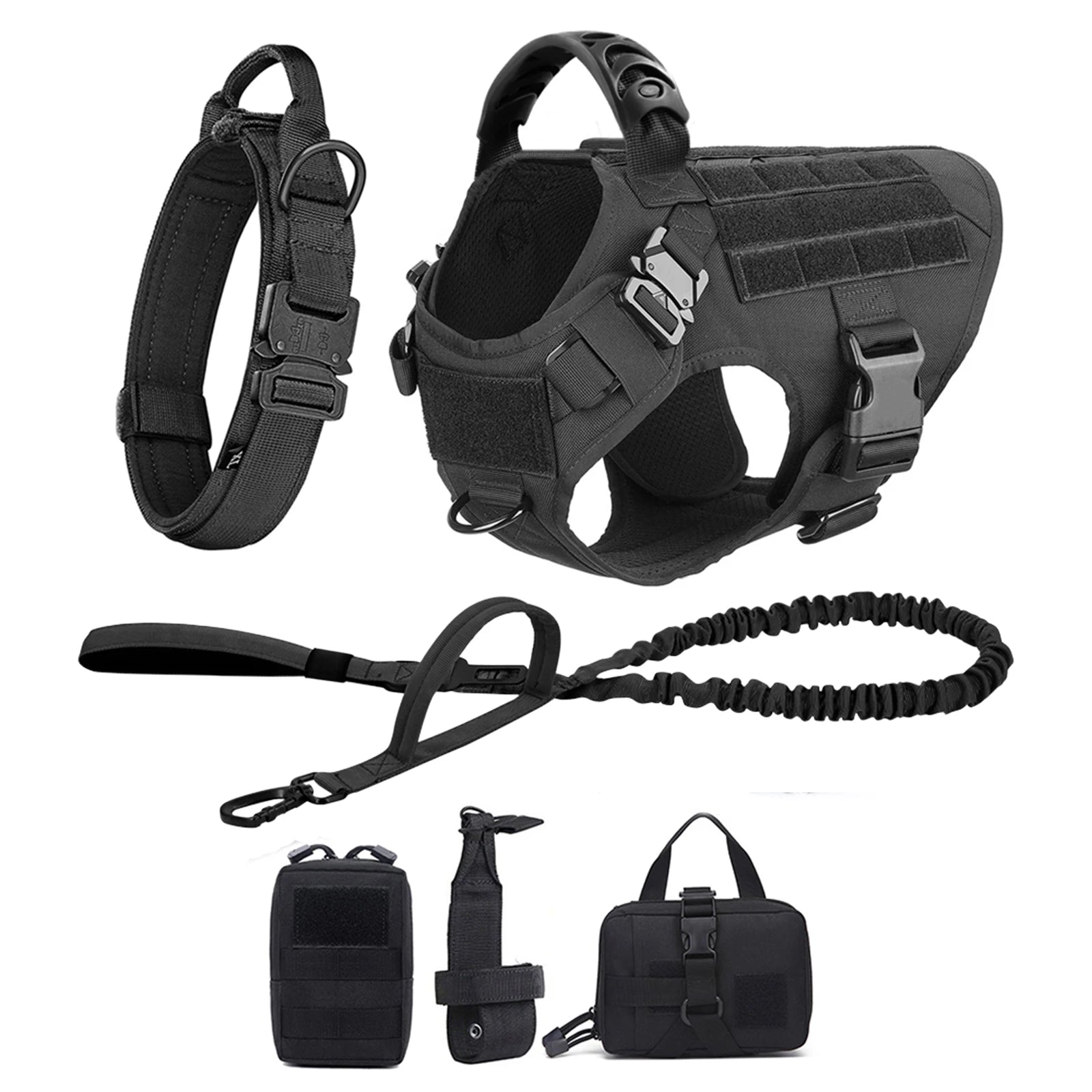 Large Dog Harness And Leash Set Pet German Shepherd Malinois
