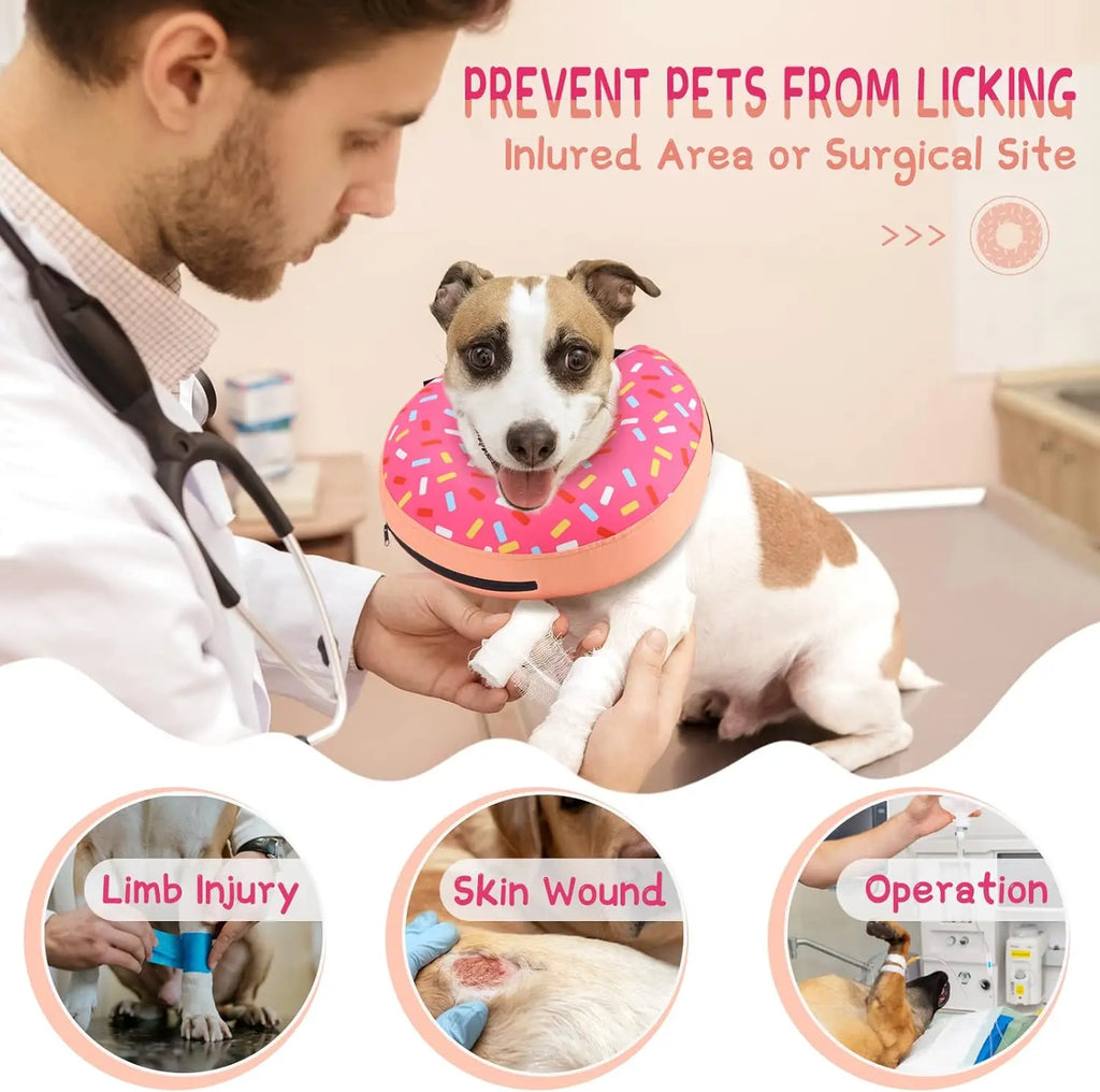 Inflatable Dog Cone Collar Alternative After Surgery,