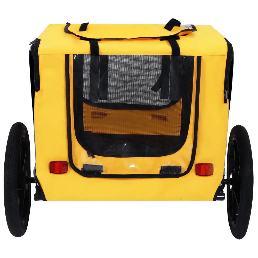 Pet Bike Trailer Dog Cart for Bicycle Easy Folding Frame Quick Release