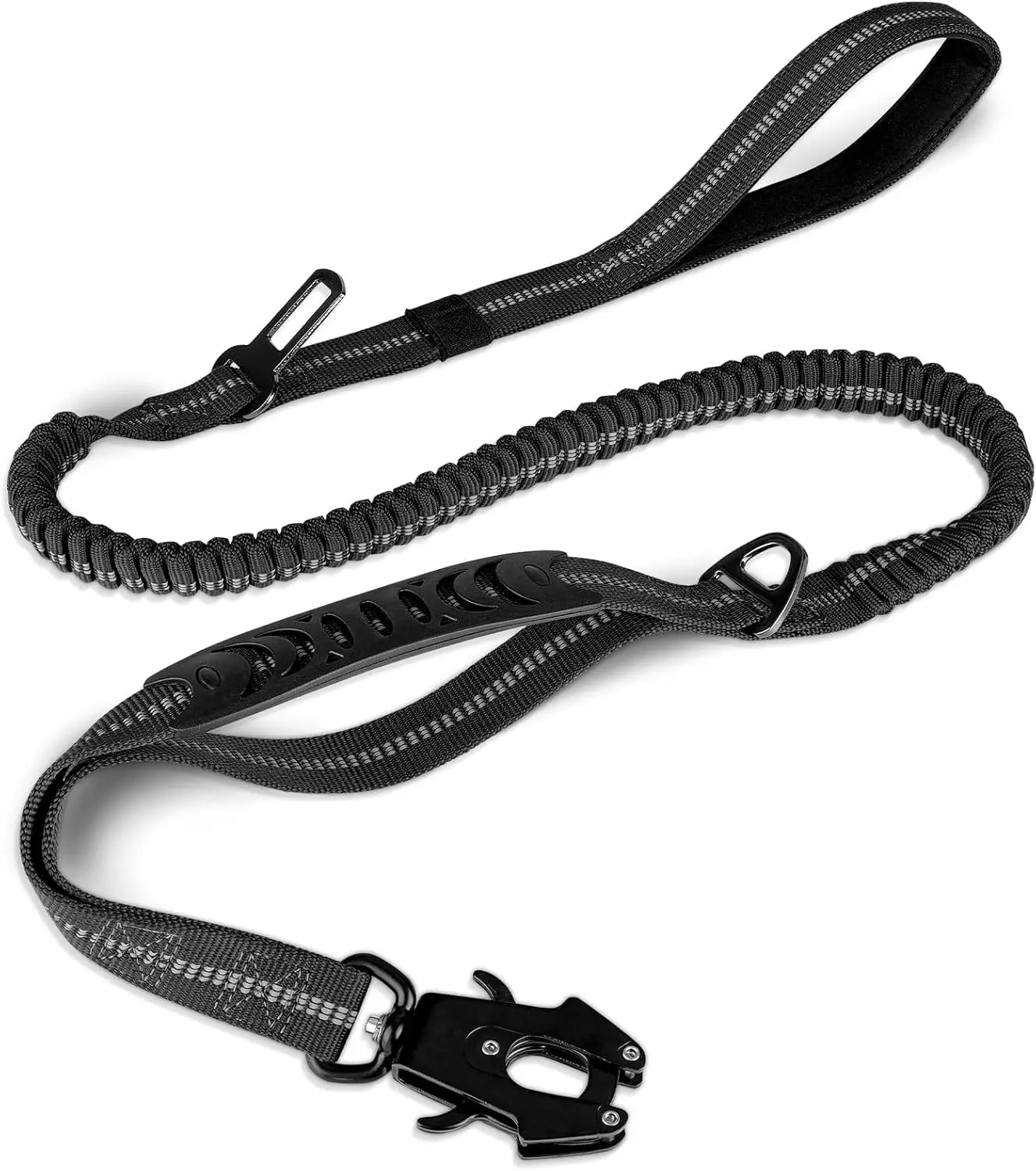 Tactical Shock Absorbing Bungee Dog Leash, 4-6FT