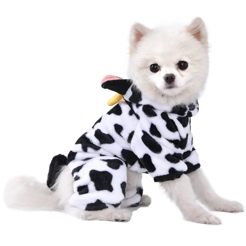 Pet Dog Clothes Soft Warm Fleece Dogs Jumpsuits