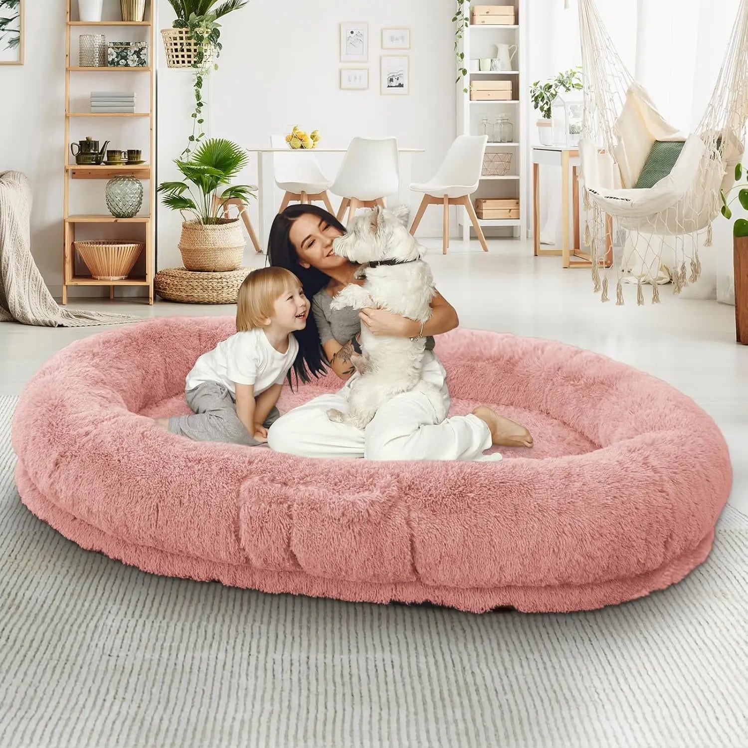 Human & Dog Bed Fits People & Pets, Washable.