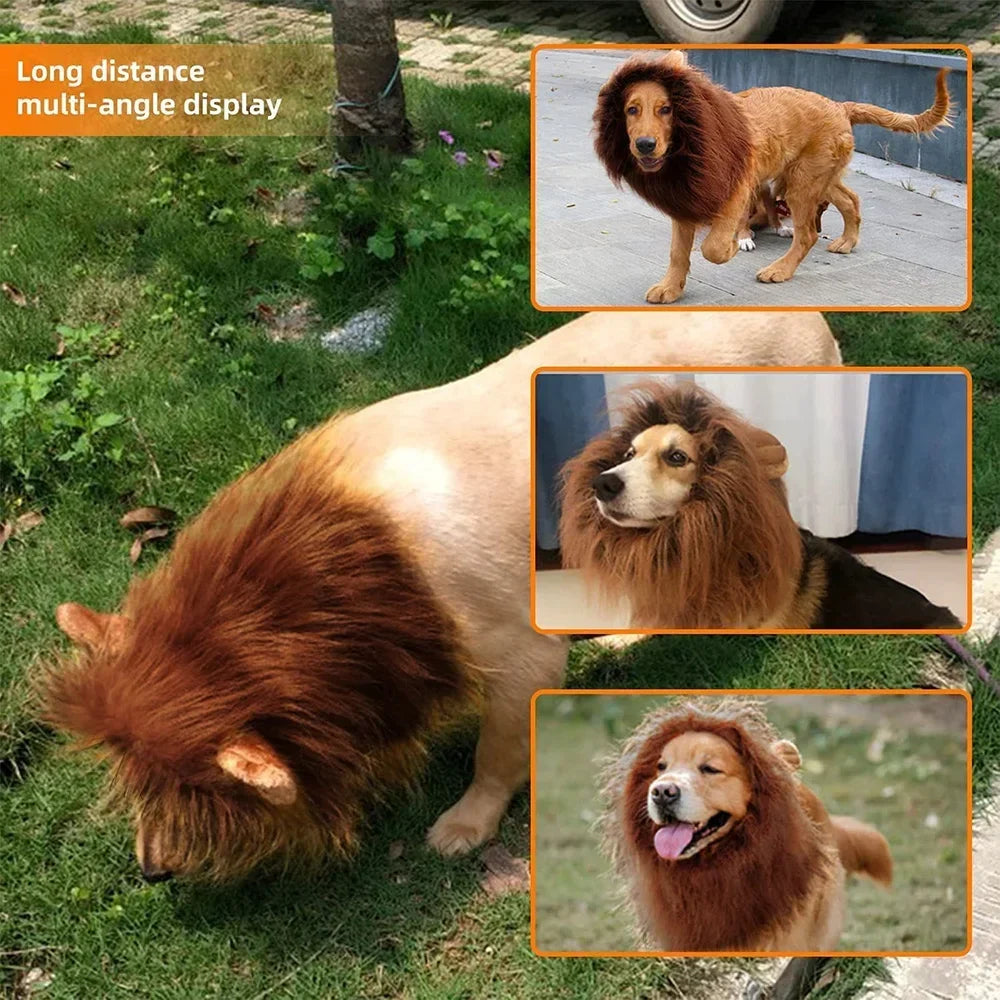 Cute Pet Dog Cosplay Clothes Lion Mane For Dog Costumes