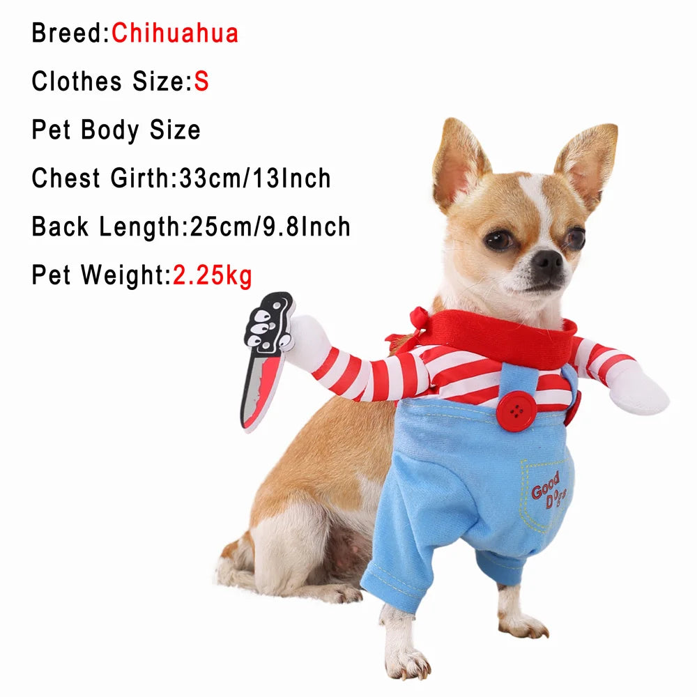 Halloween Funny Dog Clothes for Small Medium Dogs